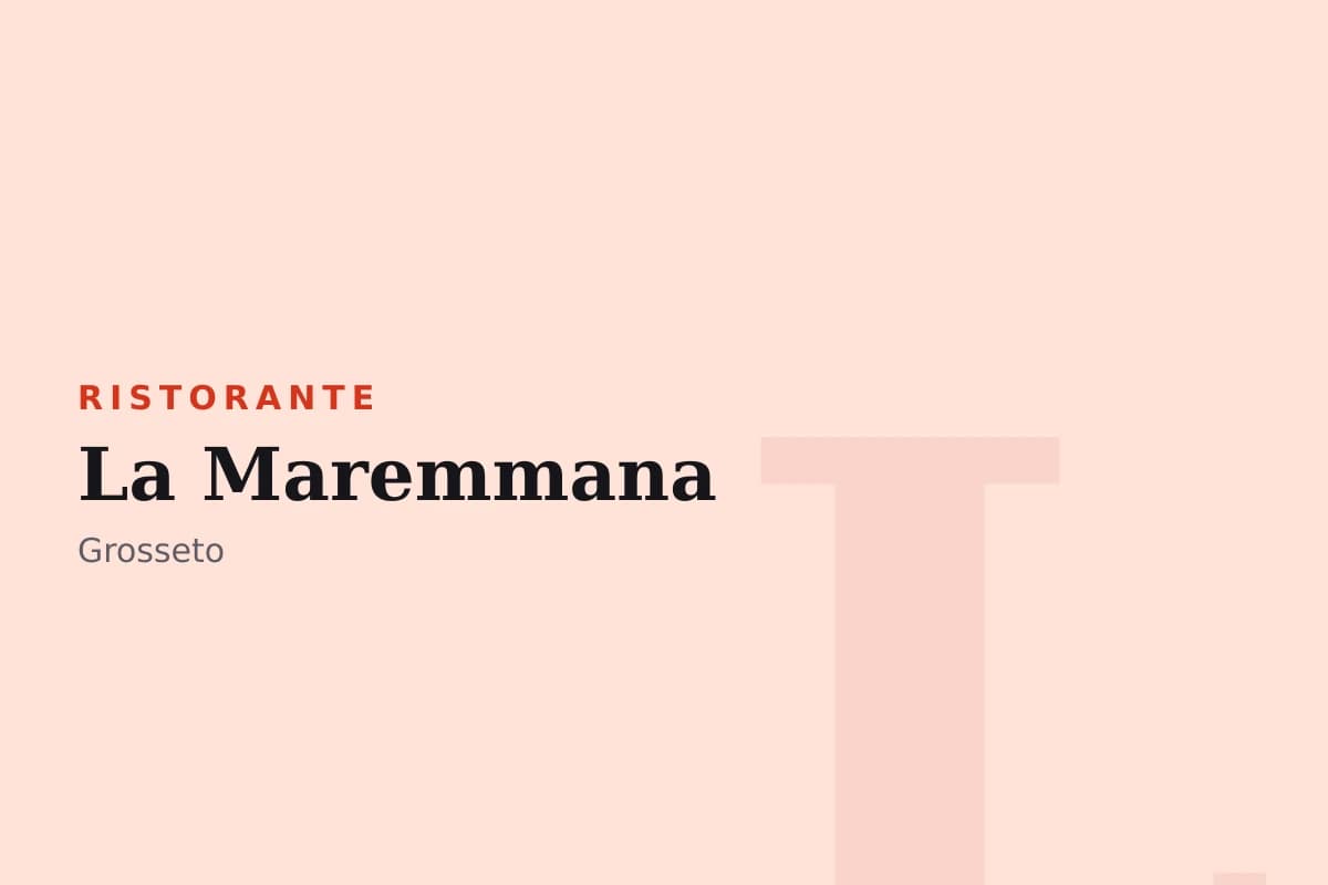 Sala di La Maremmana