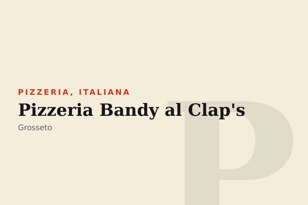 Sala di Pizzeria Bandy al Clap's