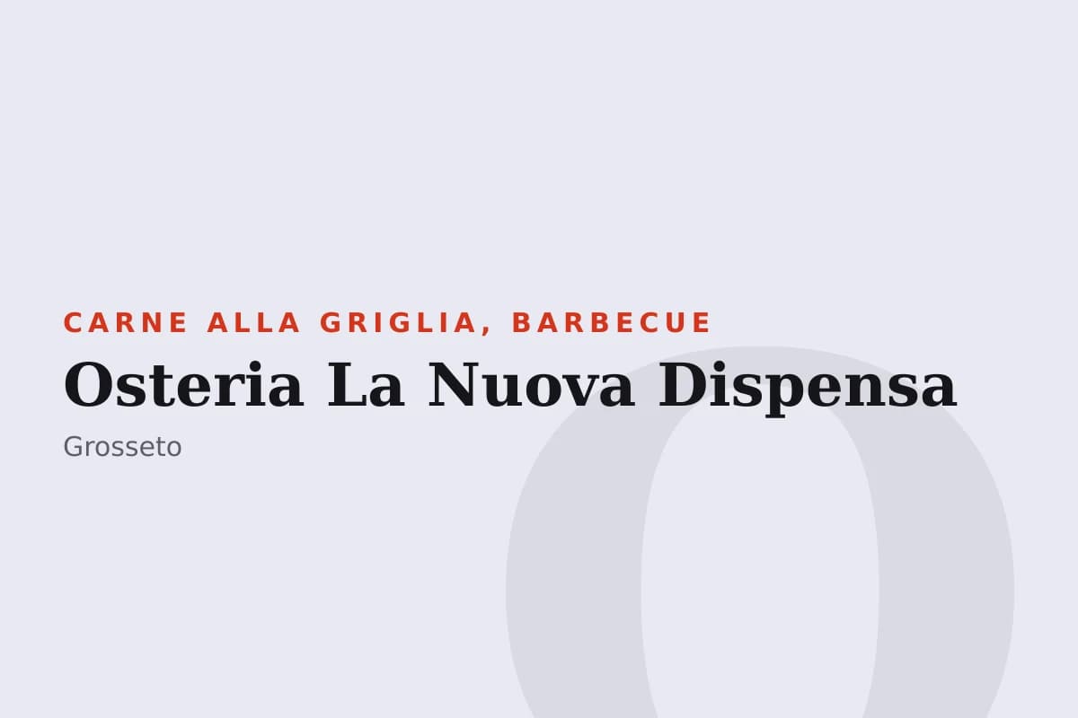 Sala di Osteria La Nuova Dispensa