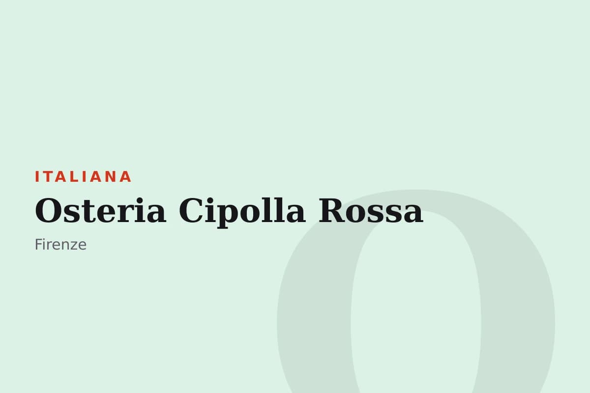 Sala di Osteria Cipolla Rossa