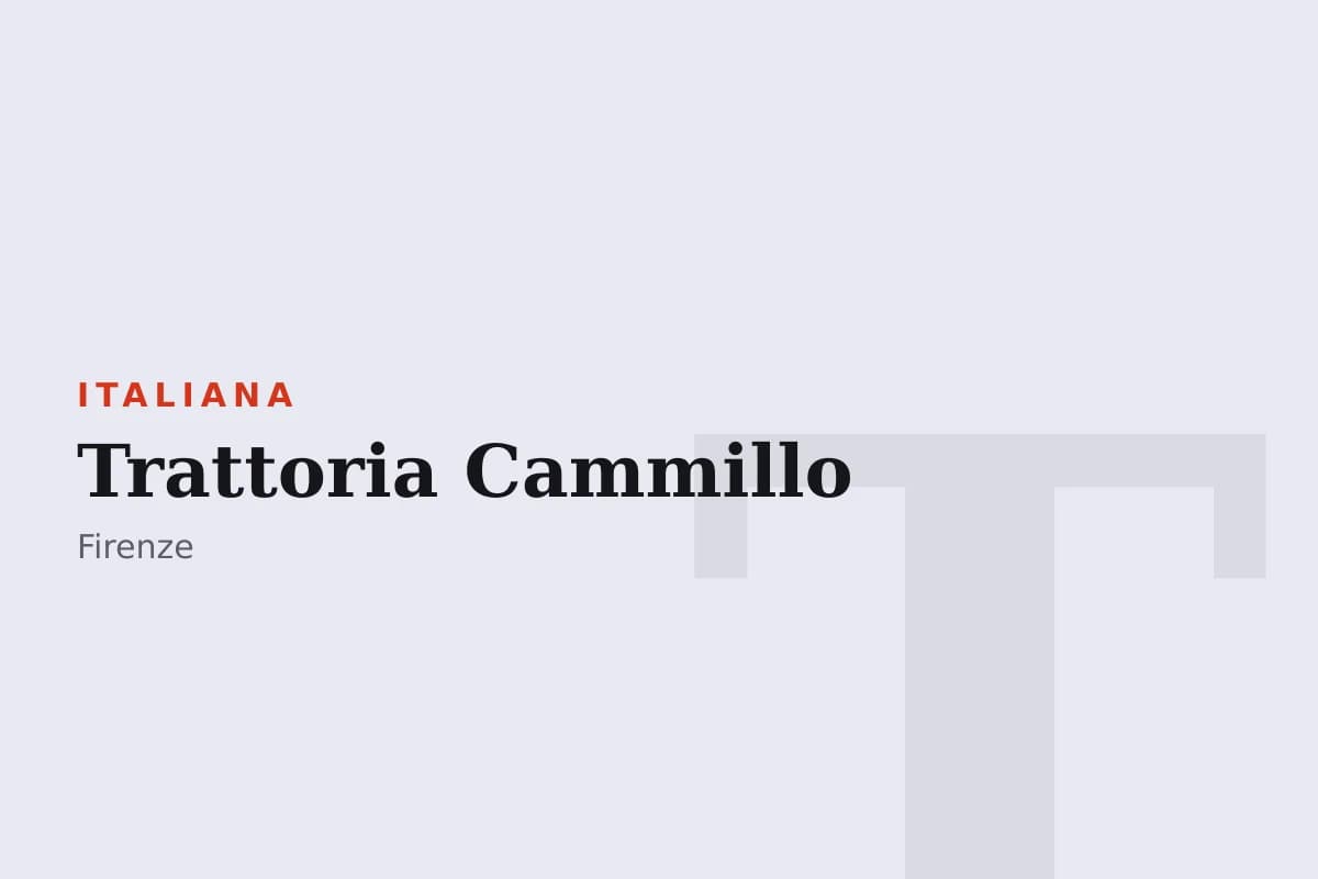 Sala di Trattoria Cammillo
