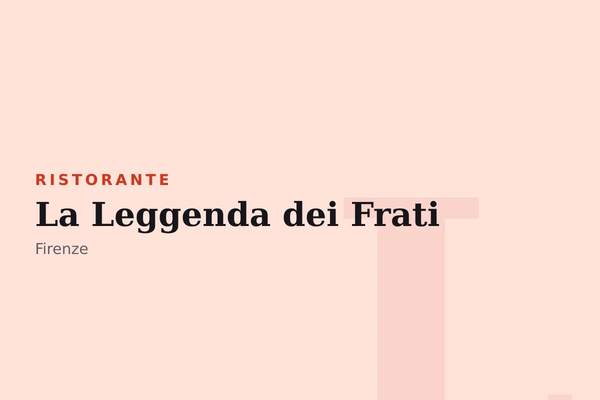 Sala di La Leggenda dei Frati
