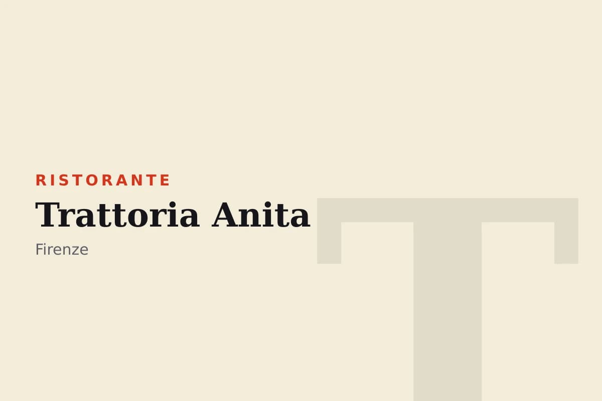 Sala di Trattoria Anita