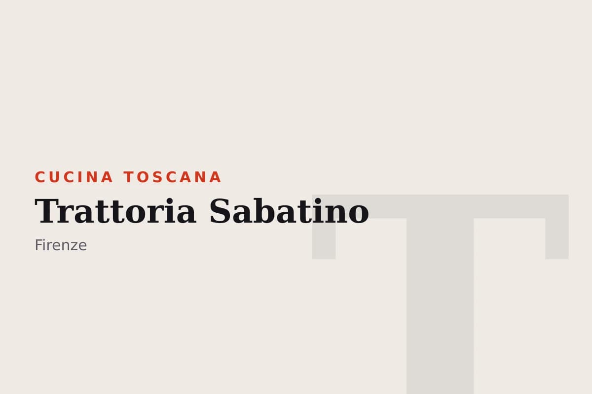 Sala di Trattoria Sabatino