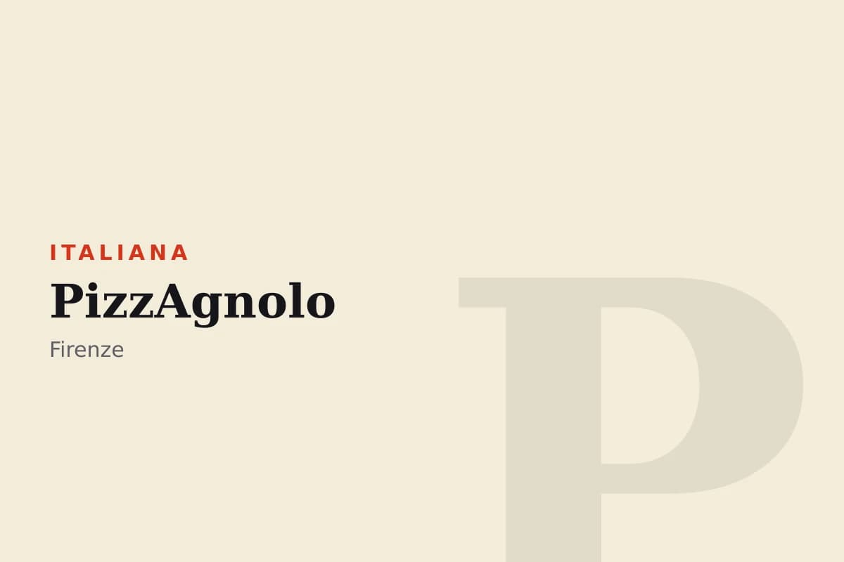 Sala di PizzAgnolo