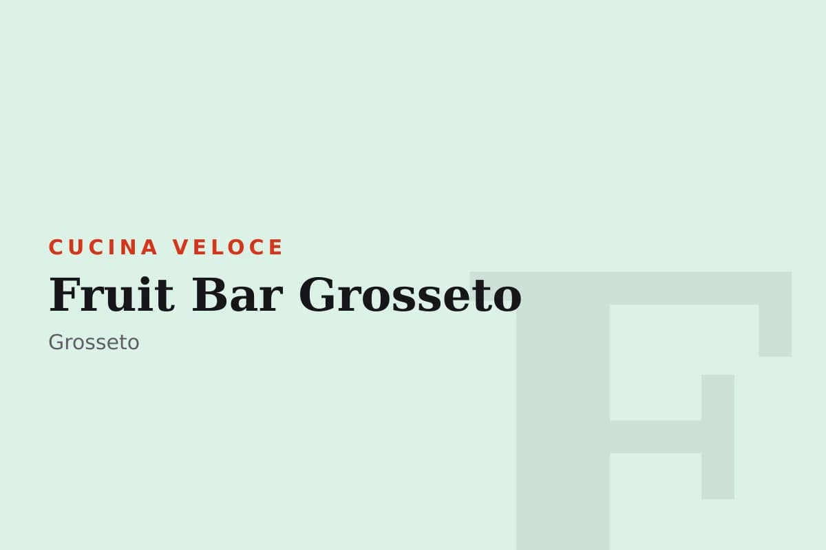 Sala di Fruit Bar Grosseto