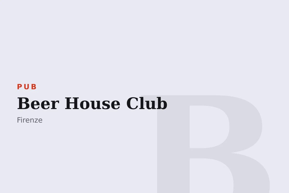 Sala di Beer House Club