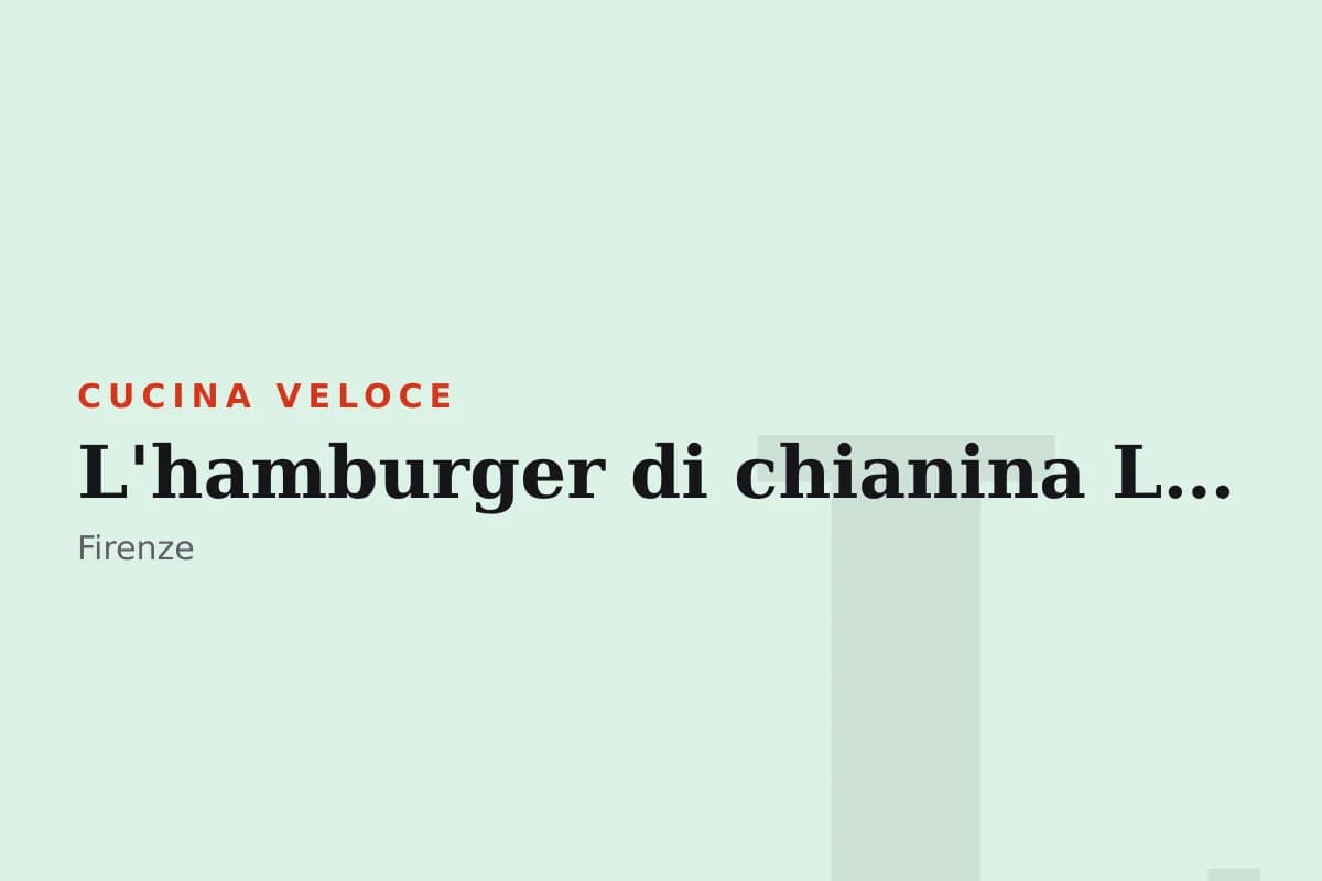 Sala di L'hamburger di chianina La Toraia di Enrico Lagorio