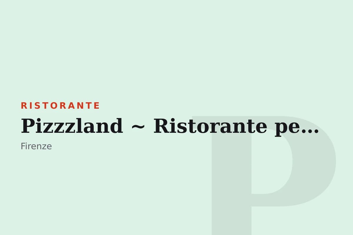 Sala di Pizzzland ~ Ristorante per Famiglie - Pizza e Smashburger