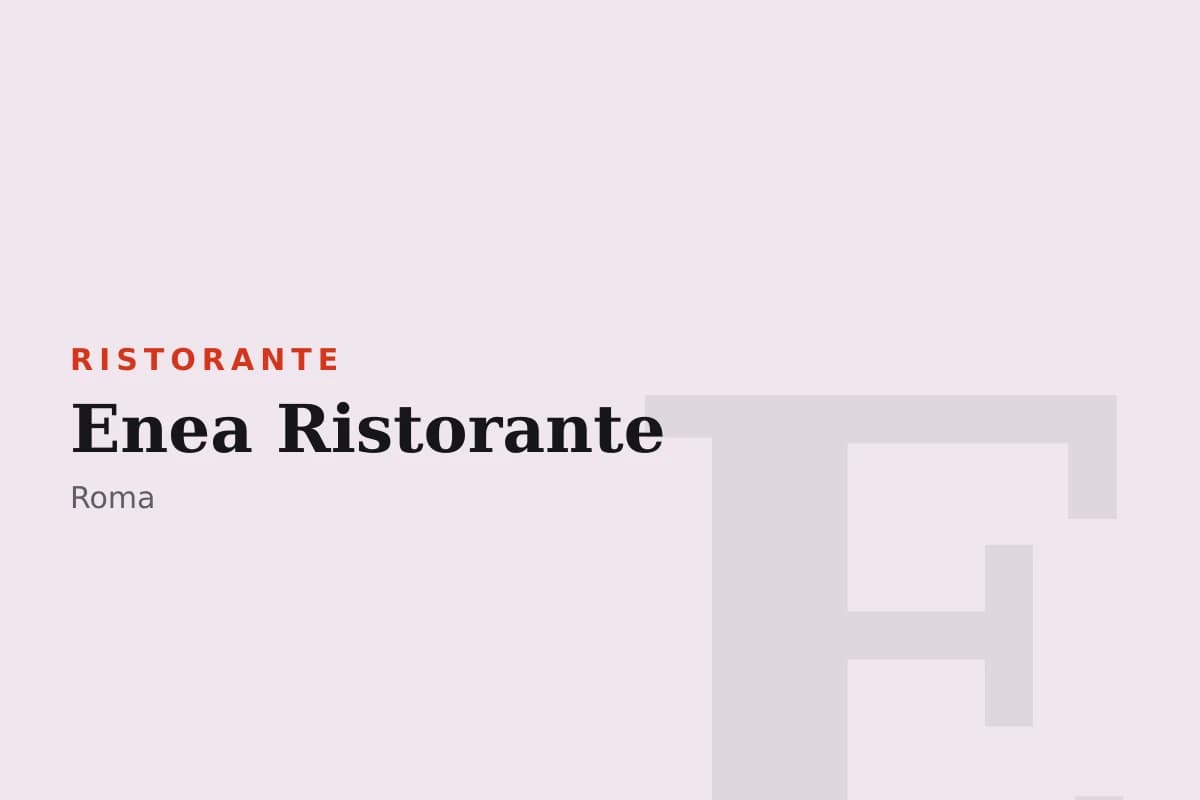 Sala di Enea Ristorante