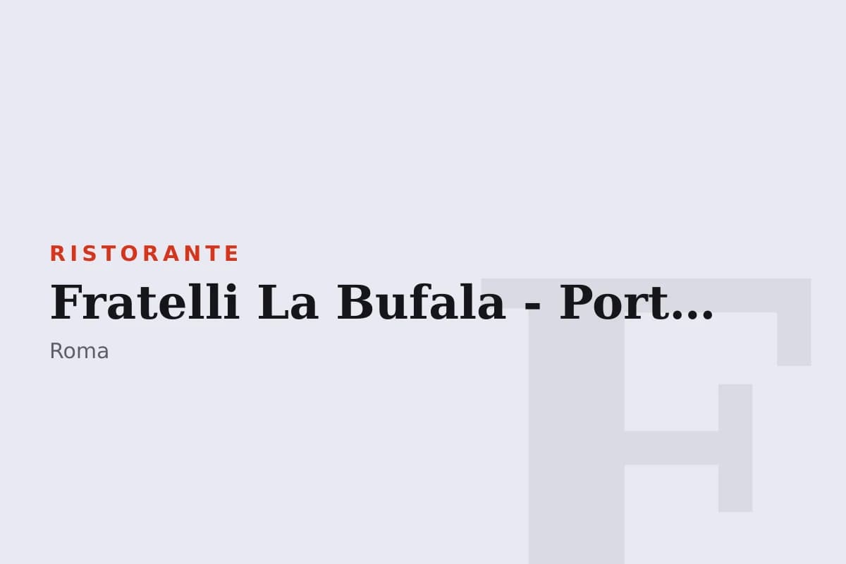 Sala di Fratelli La Bufala - Porta di Roma