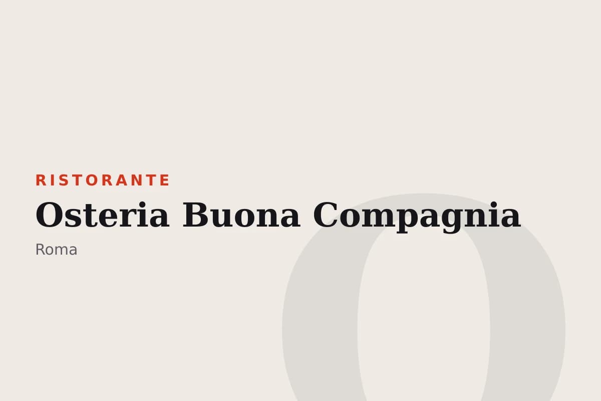 Sala di Osteria Buona Compagnia