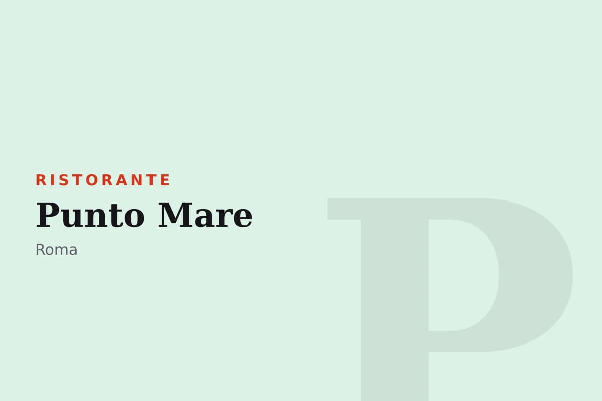 Sala di Punto Mare
