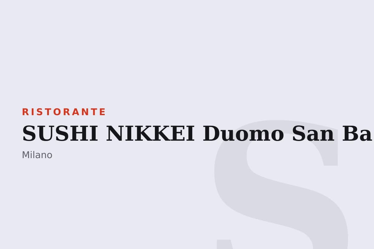 Sala di SUSHI NIKKEI Duomo San Babila Milano - Restaurant Giapponese Nikkei
