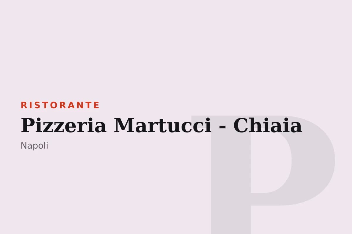 Sala di Pizzeria Martucci - Chiaia