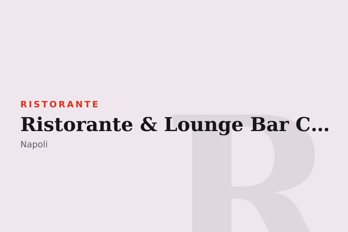 Sala di Ristorante & Lounge Bar Capriccio-Sorrento Coast