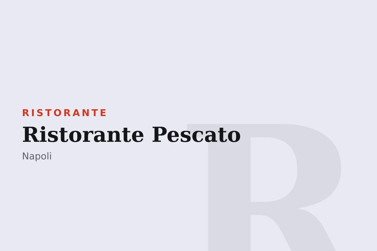 Sala di Ristorante Pescato