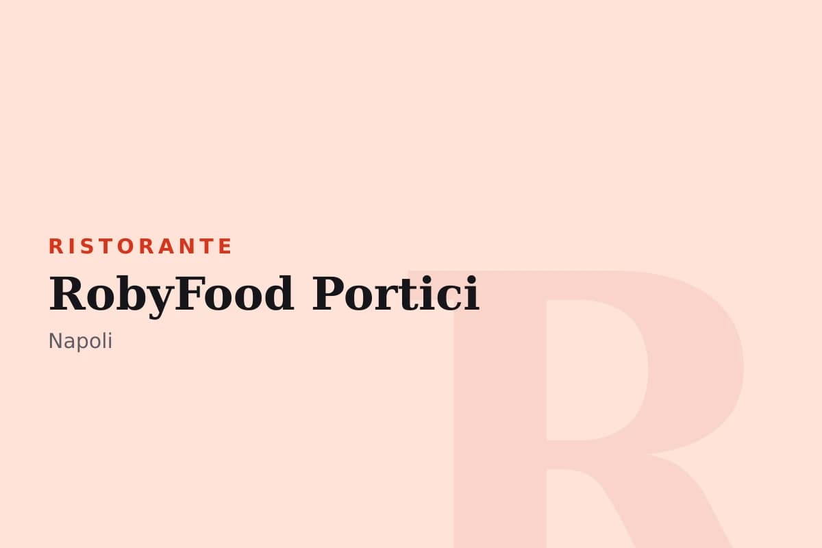 Sala di RobyFood Portici