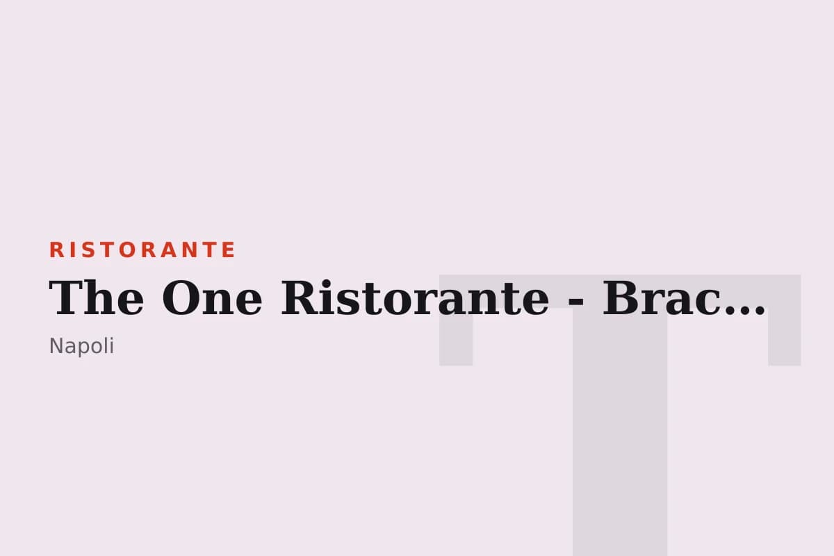 Sala di The One Ristorante - Braceria