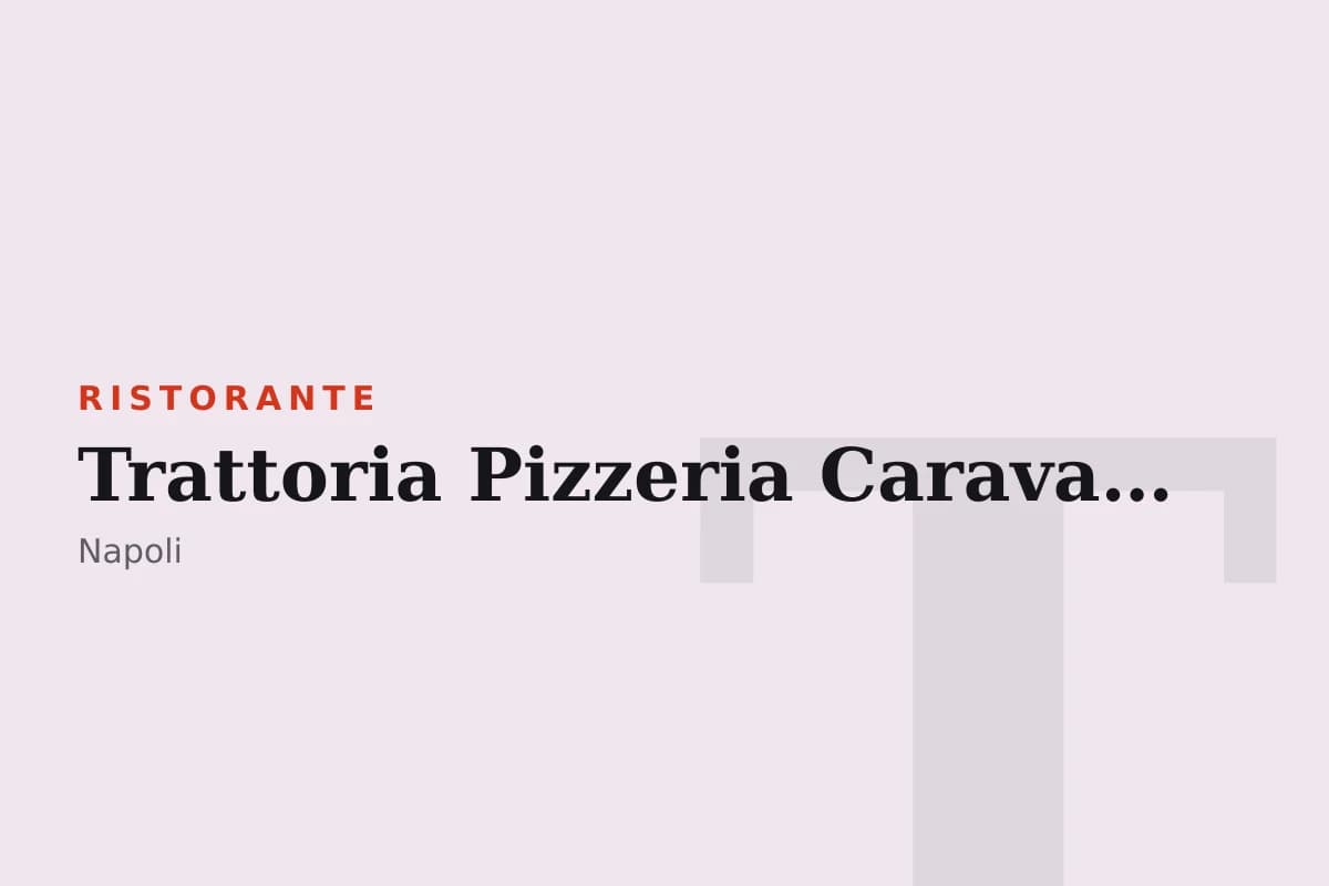 Sala di Trattoria Pizzeria Caravaggio