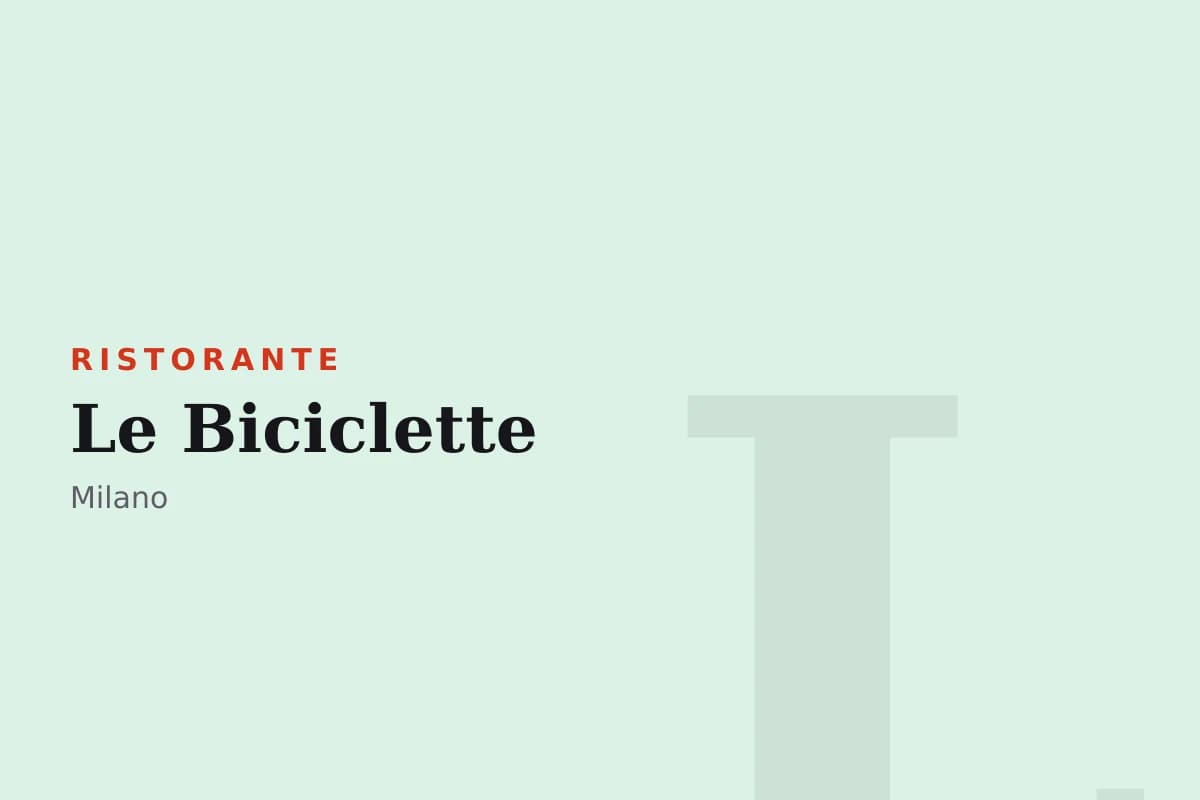 Sala di Le Biciclette