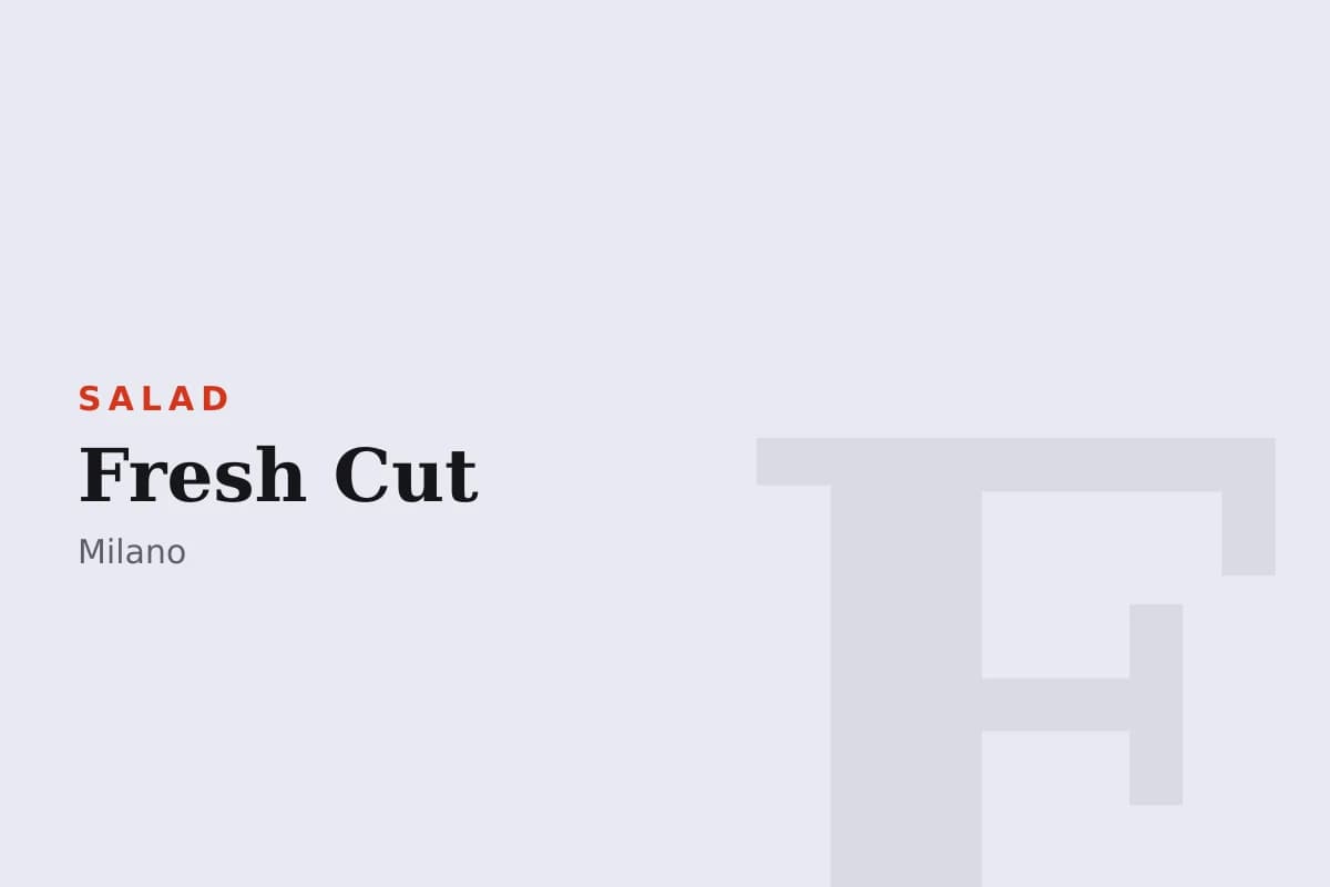 Sala di Fresh Cut