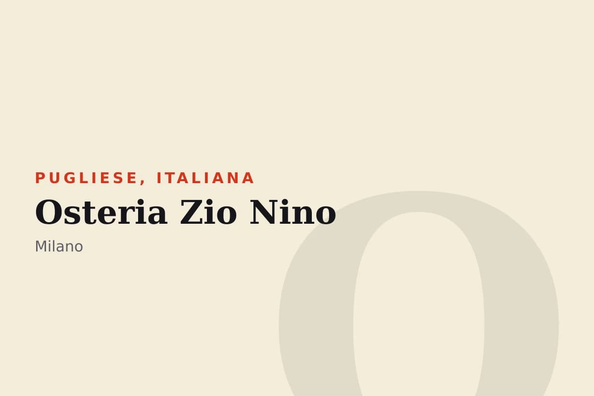 Sala di Osteria Zio Nino