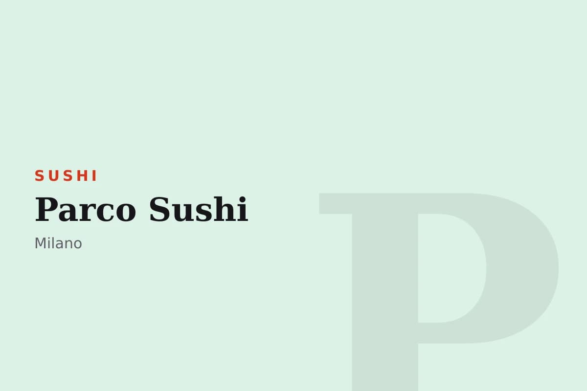 Sala di Parco Sushi