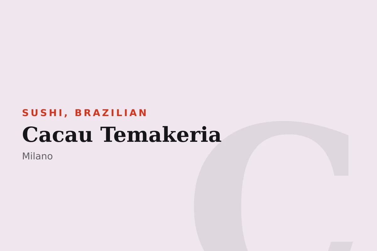Sala di Cacau Temakeria
