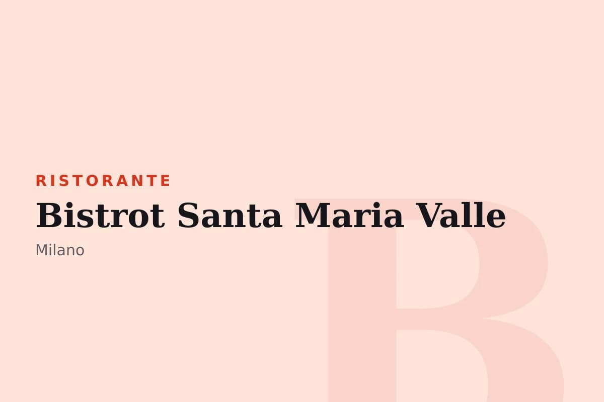 Sala di Bistrot Santa Maria Valle