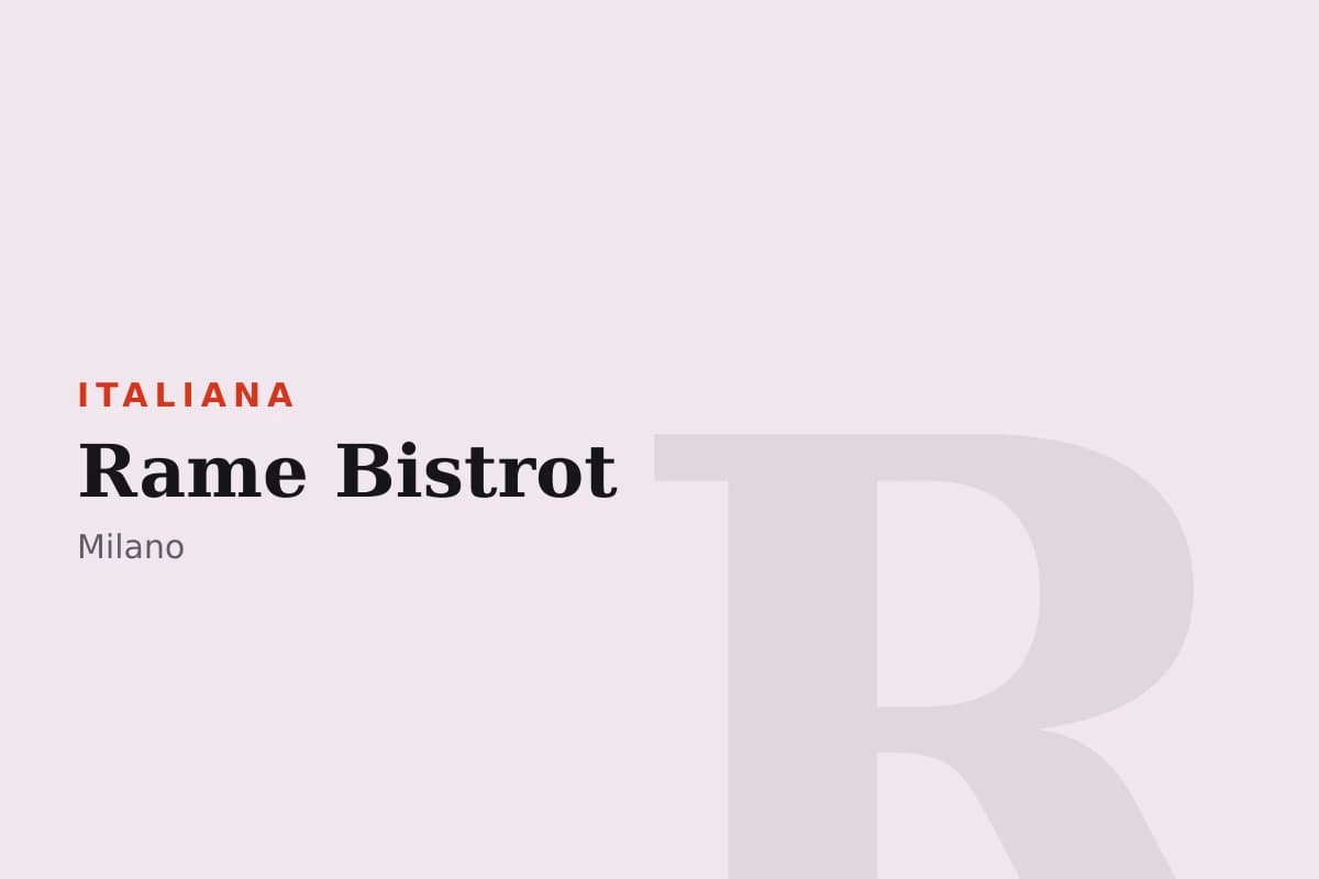 Sala di Rame Bistrot