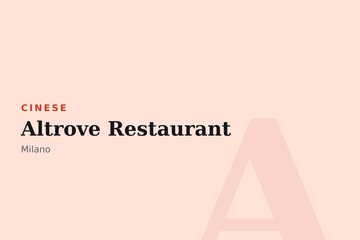 Sala di Altrove Restaurant