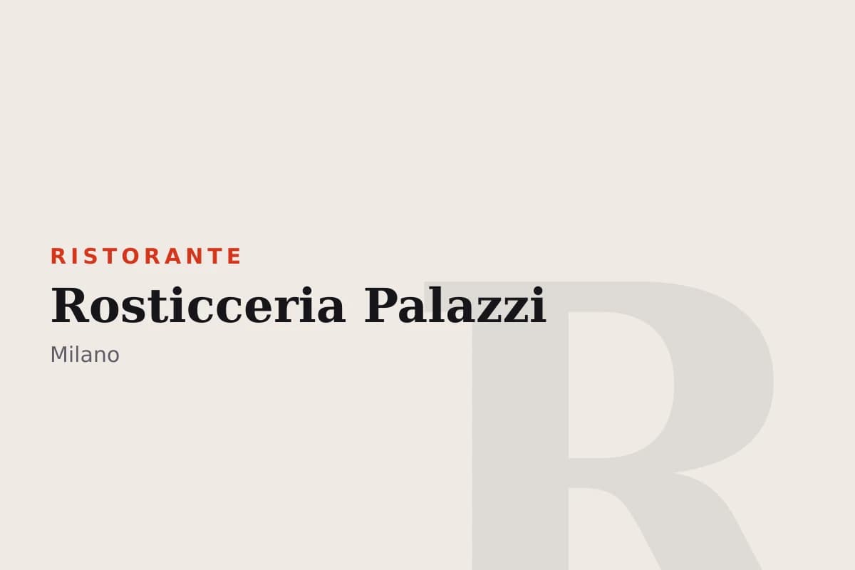 Sala di Rosticceria Palazzi