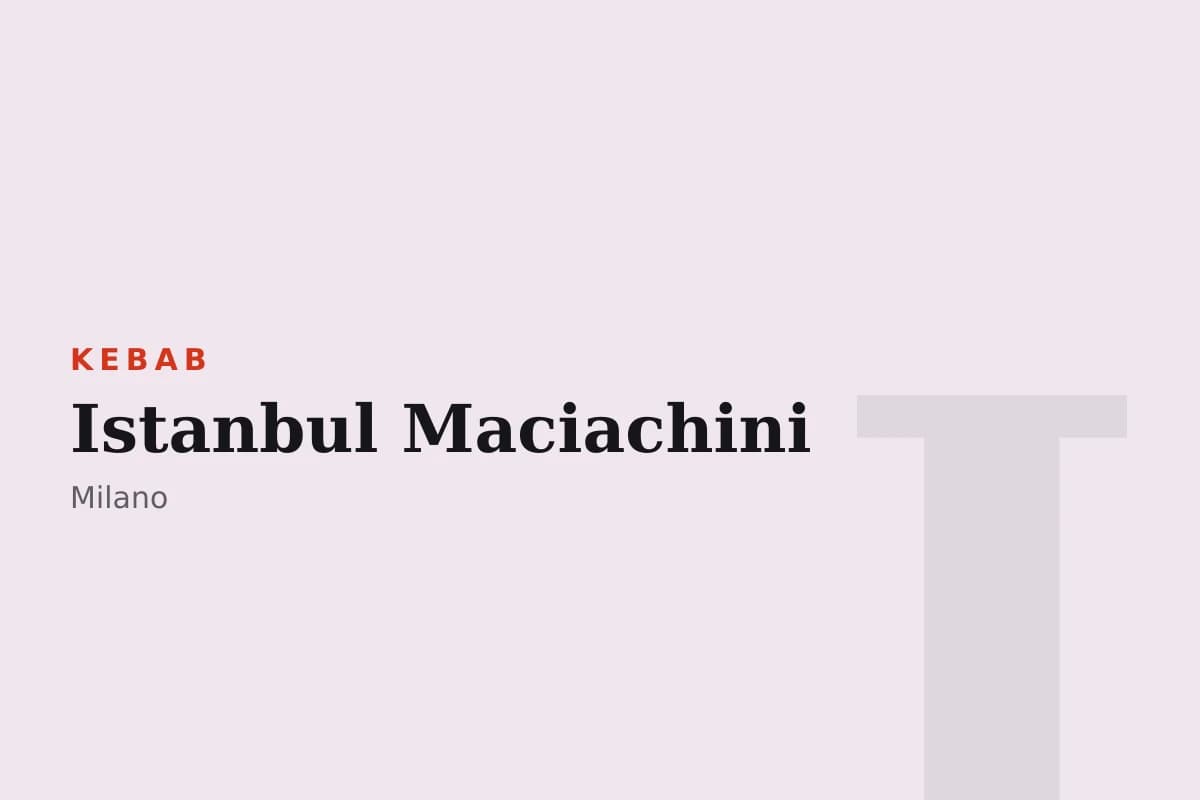 Sala di Istanbul Maciachini