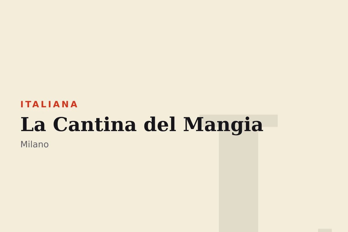 Sala di La Cantina del Mangia
