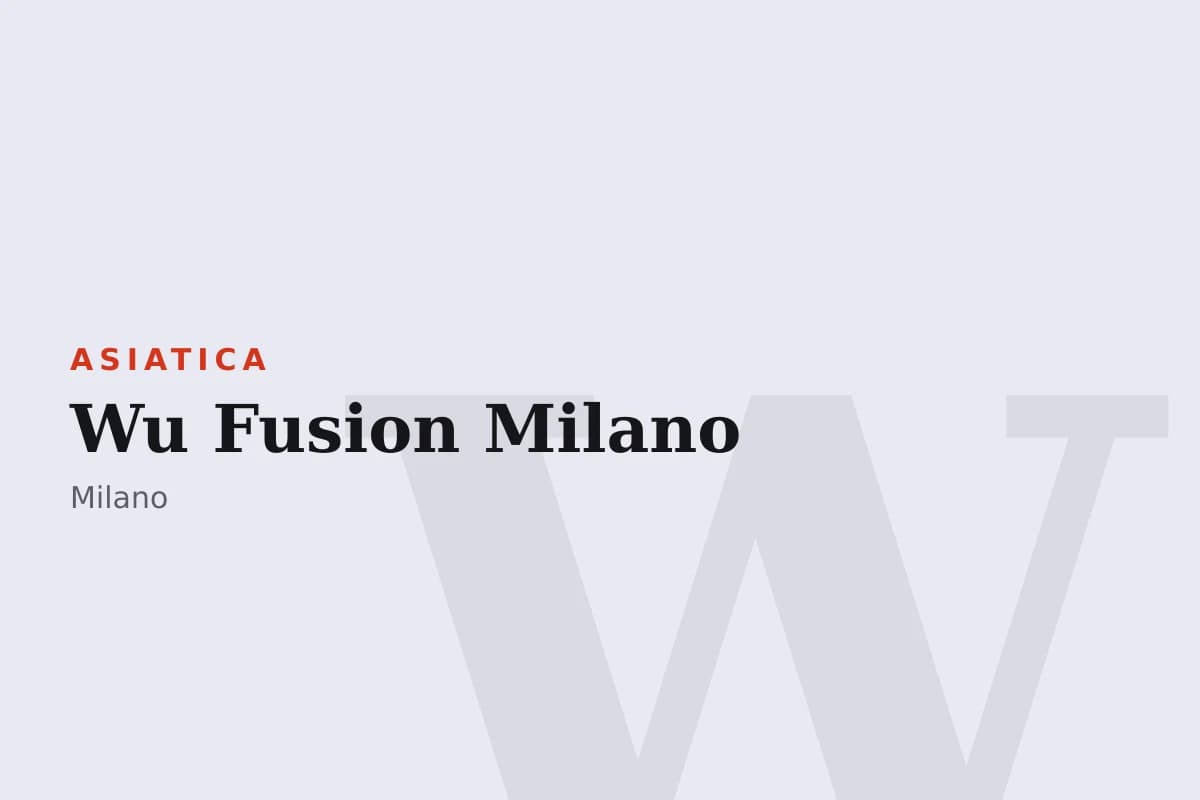 Sala di Wu Fusion Milano