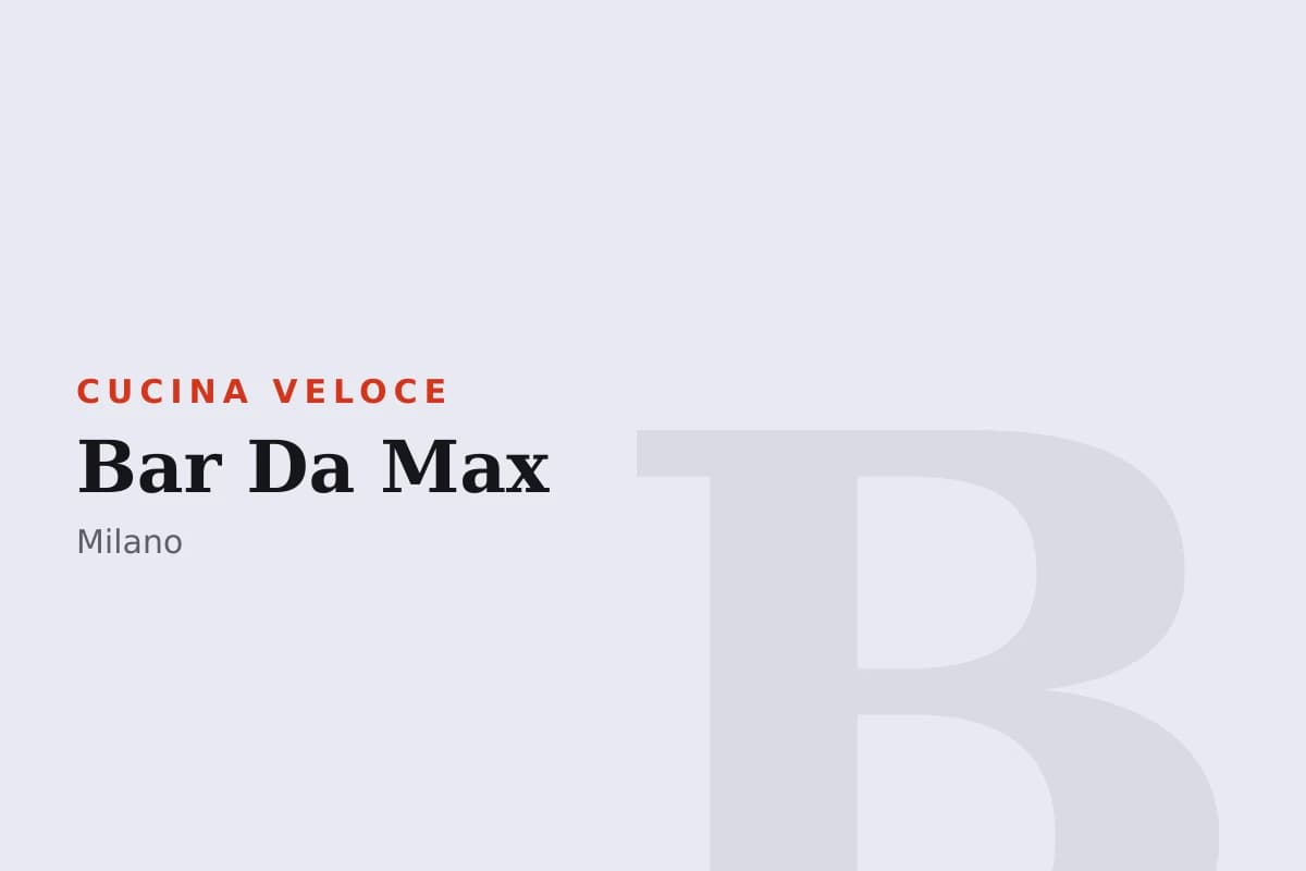 Sala di Bar Da Max