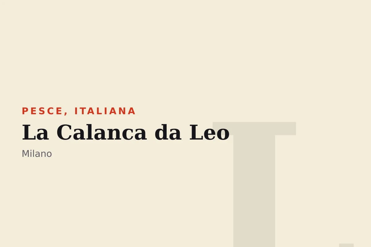 Sala di La Calanca da Leo