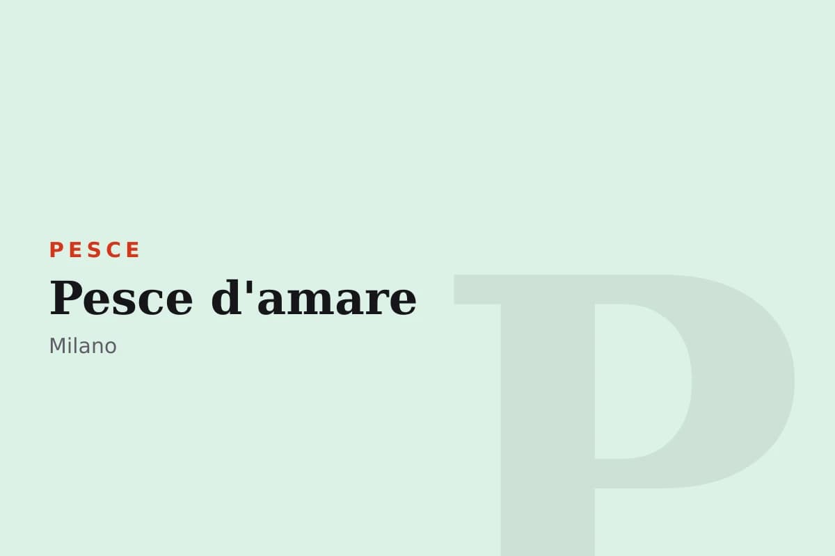Sala di Pesce d'amare