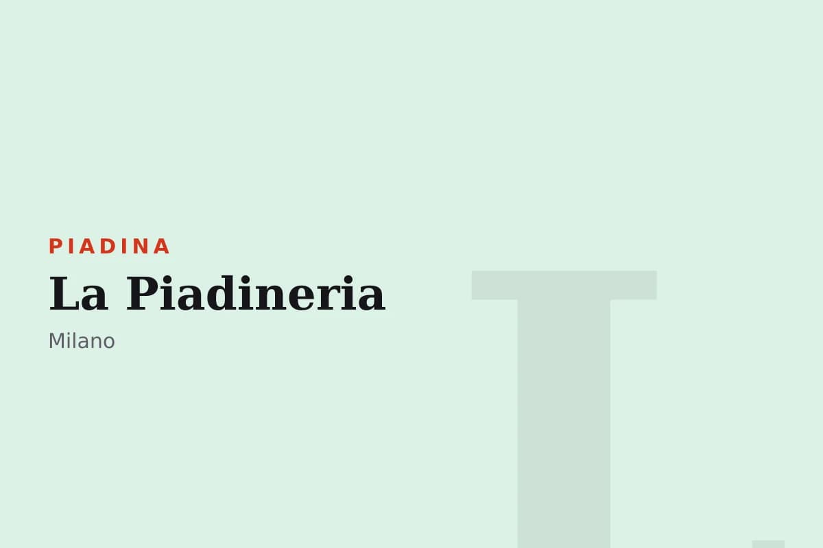 Sala di La Piadineria
