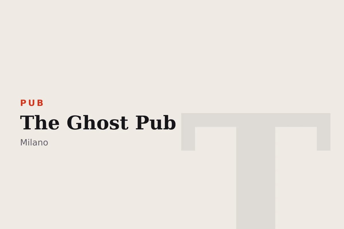 Sala di The Ghost Pub