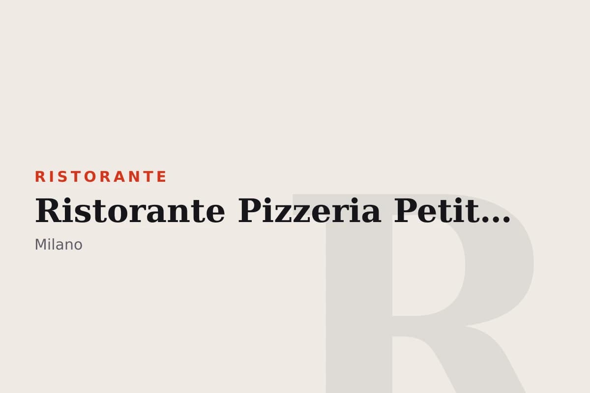 Sala di Ristorante Pizzeria Petit Paradis- Pizze Senza Glutine