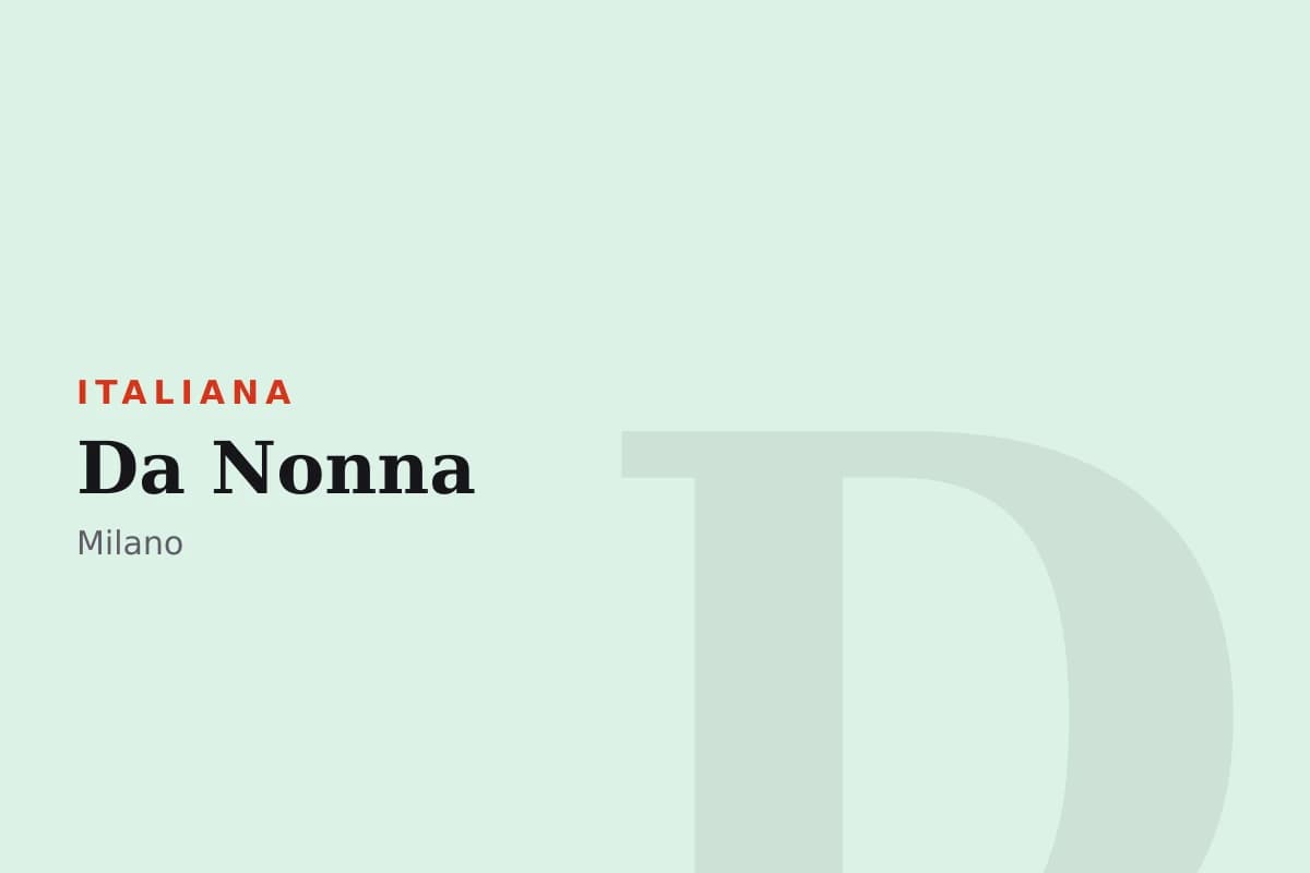 Sala di Da Nonna