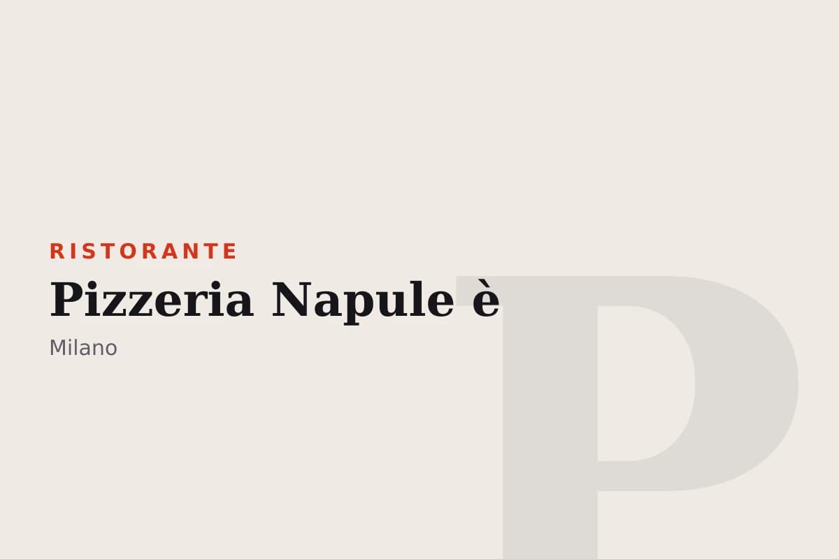 Sala di Pizzeria Napule è