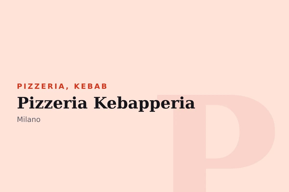 Sala di Pizzeria Kebapperia