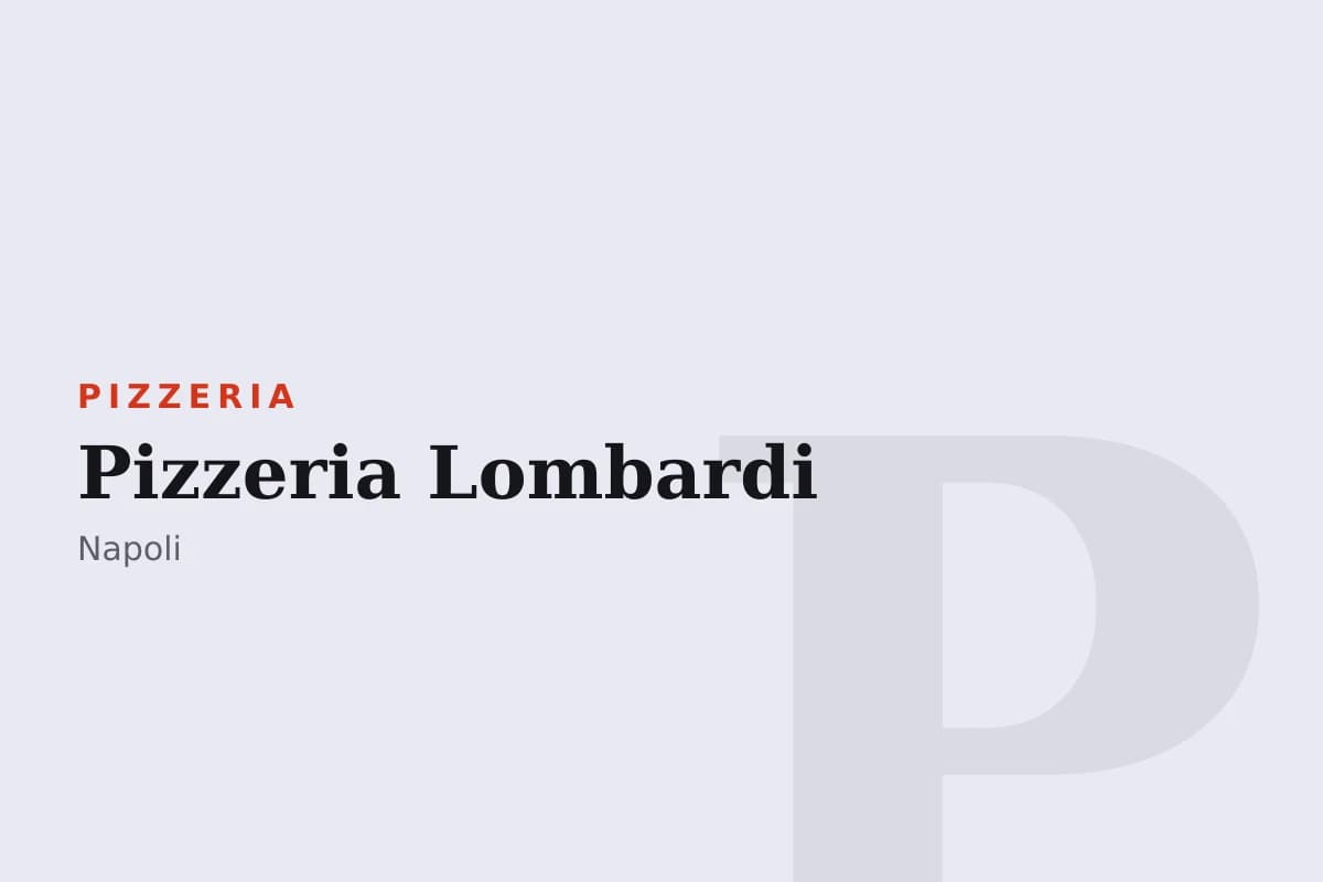 Sala di Pizzeria Lombardi