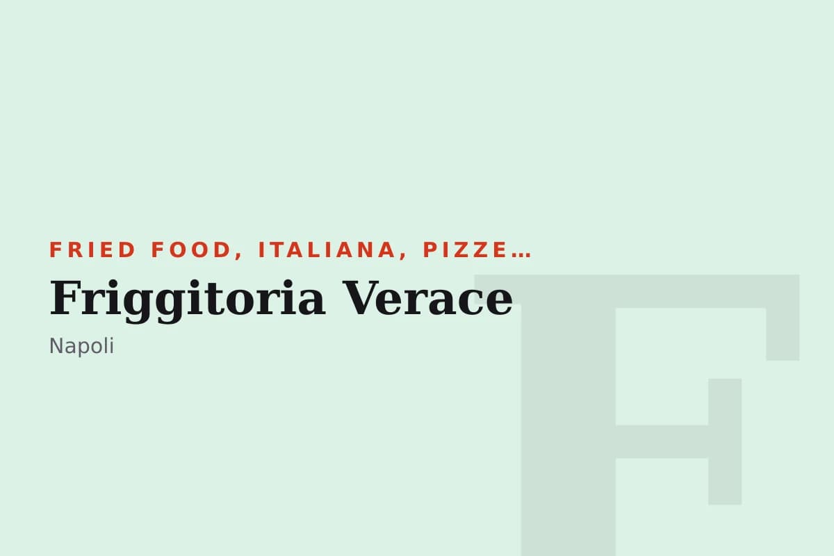 Sala di Friggitoria Verace
