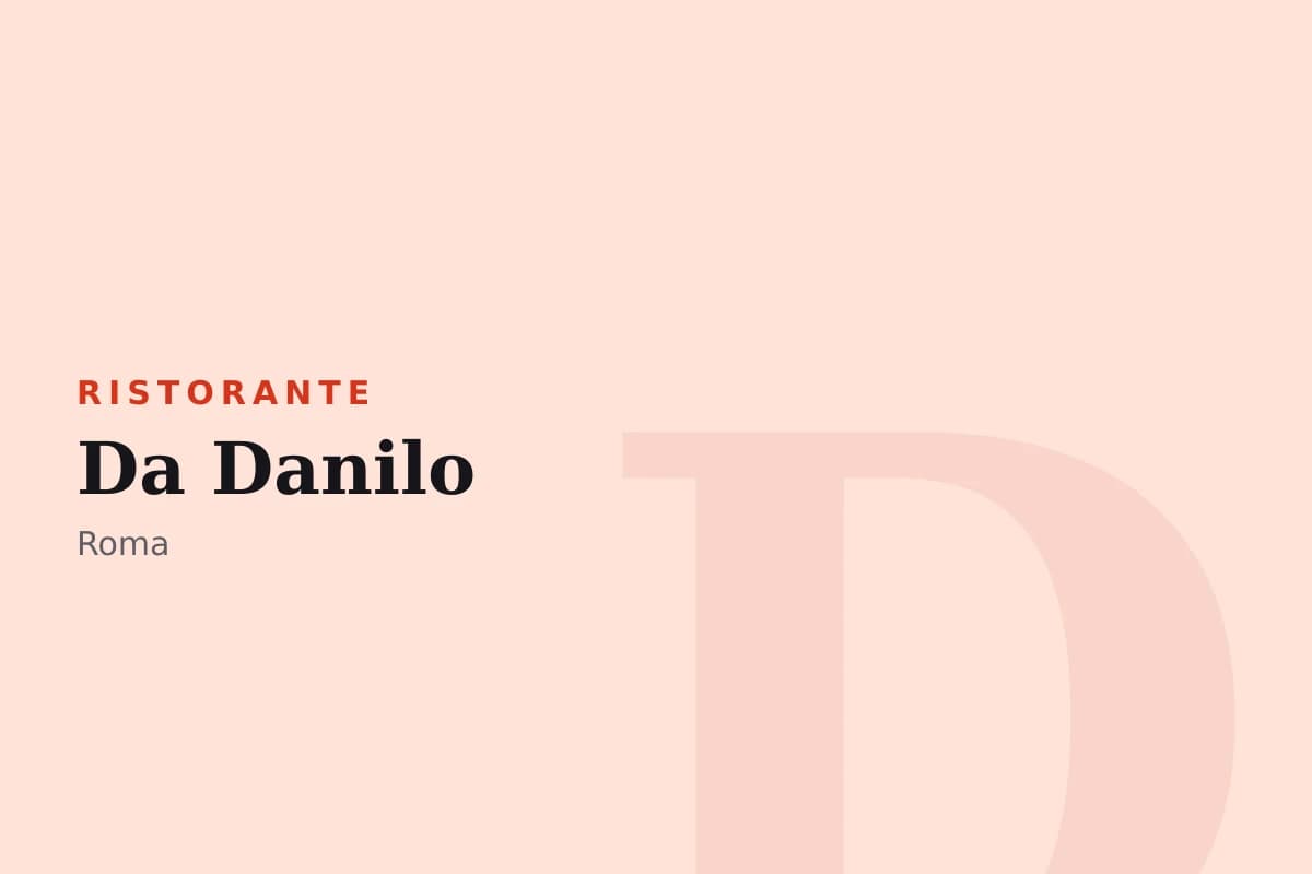 Sala di Da Danilo