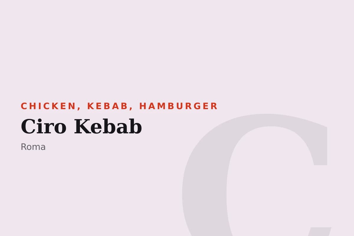 Sala di Ciro Kebab