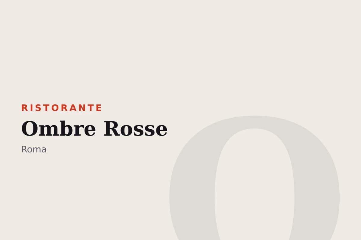 Sala di Ombre Rosse